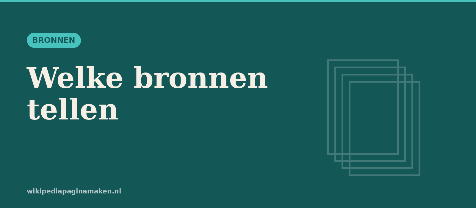 Welke bronnen accepteert Wikipedia
