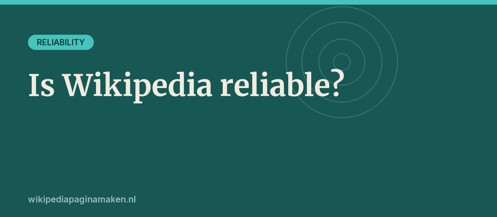 Is Wikipedia reliable