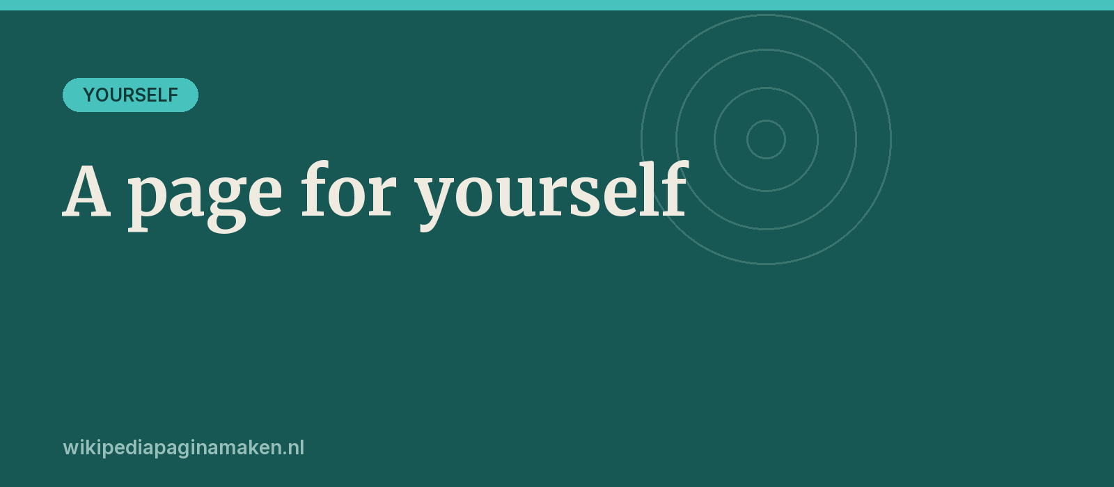 Step-by-step process for creating a Wikipedia page about yourself