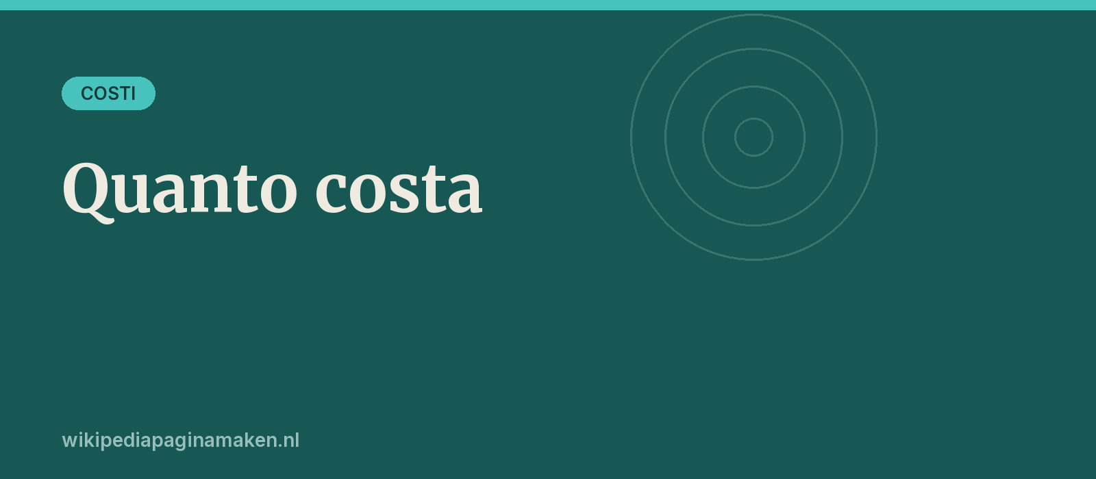 Quanto costa una pagina Wikipedia
