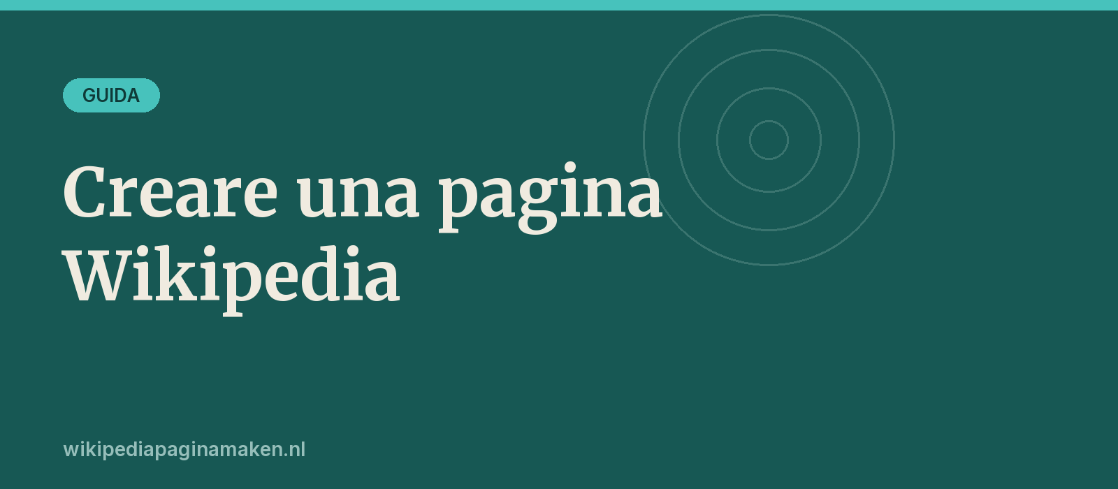 Creare una pagina Wikipedia — guida completa