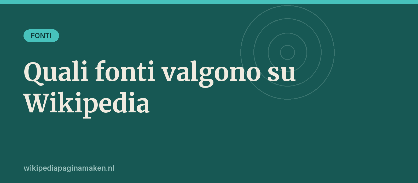 Fonti attendibili su Wikipedia
