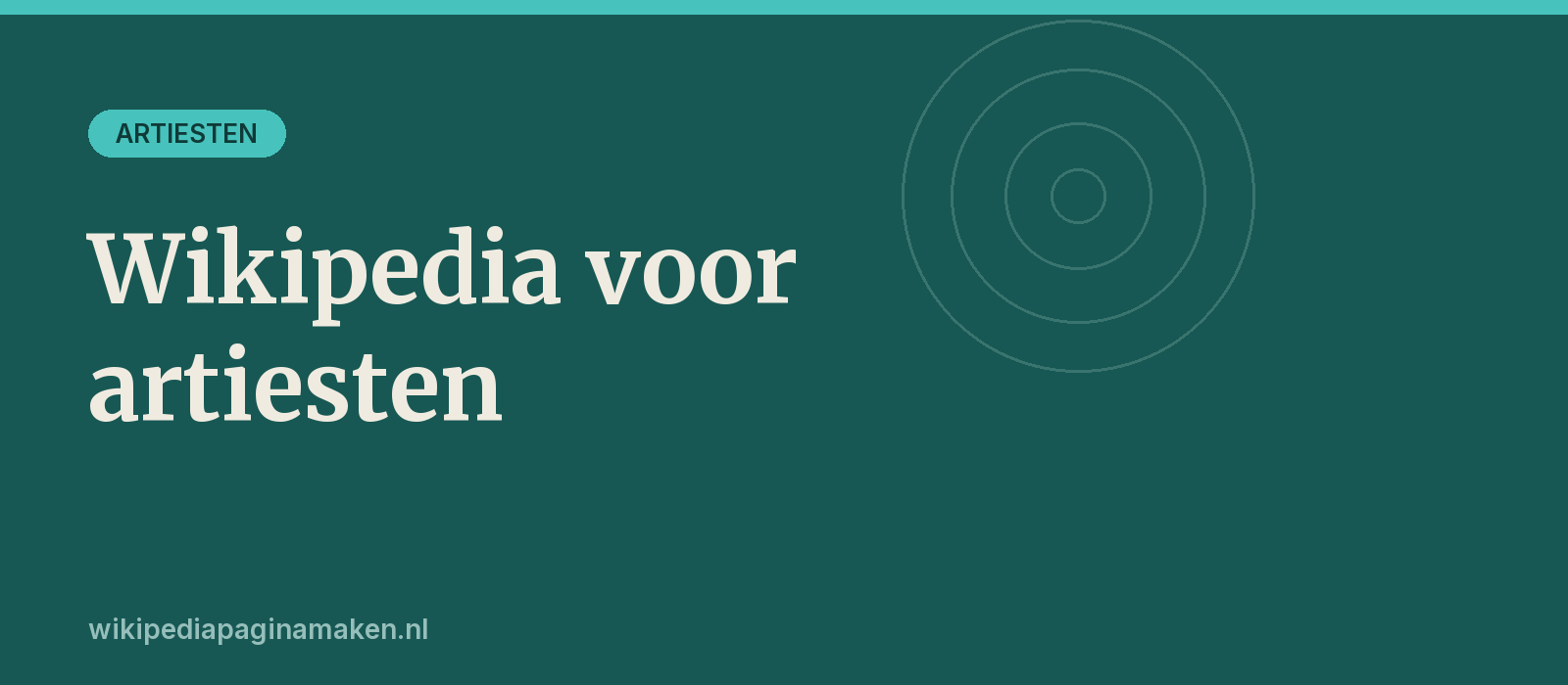 Wikipedia pagina voor artiest of muzikant
